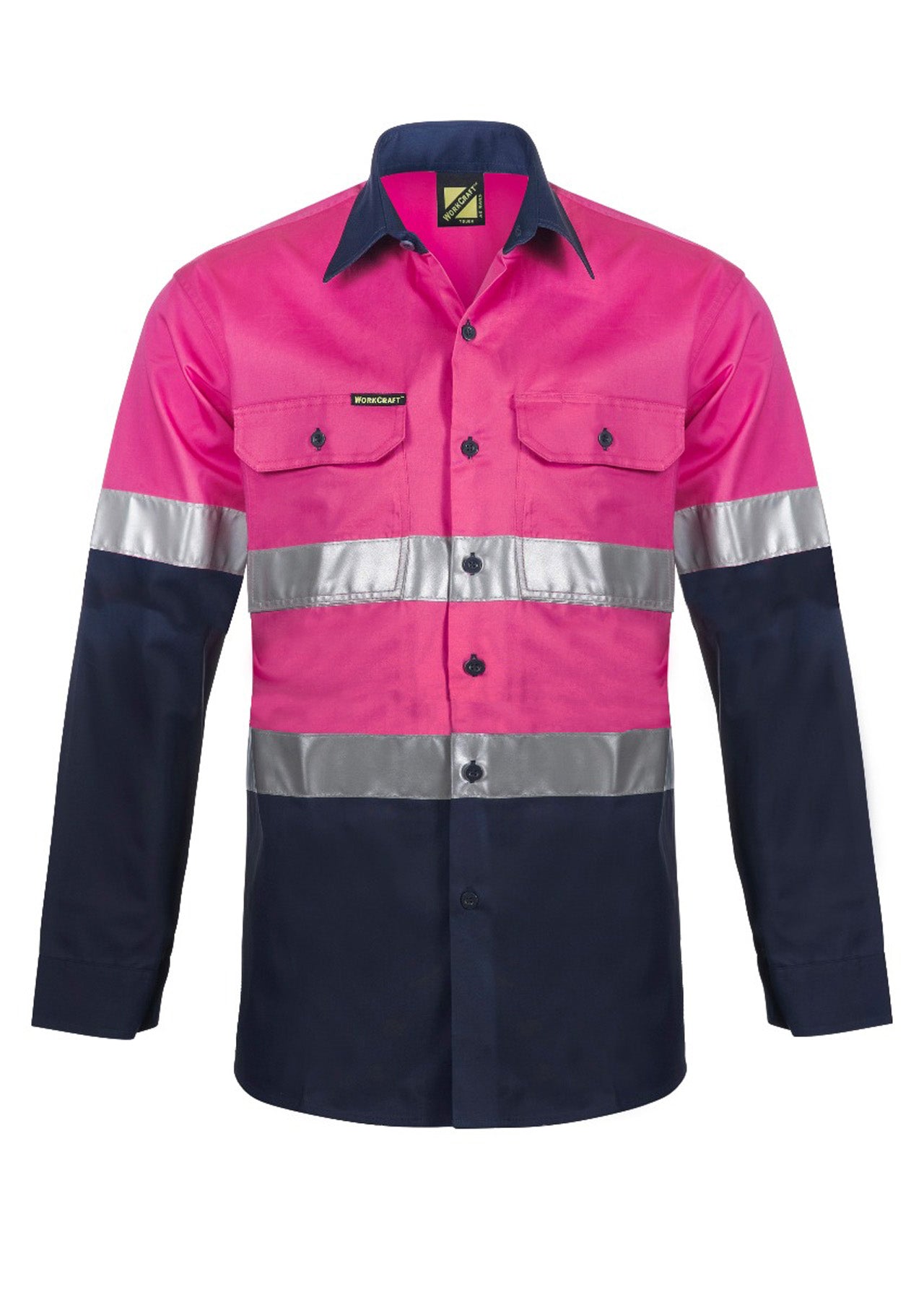 Workcraft Cotton Shirt Vented Tape-ls (WS4132)