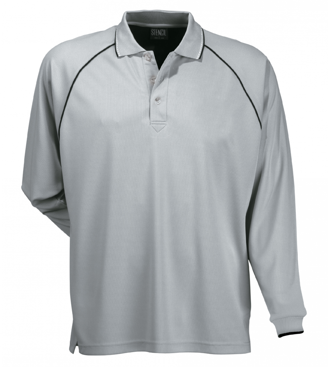 Stencil Men's Cool Dry L/S Polos (1040)