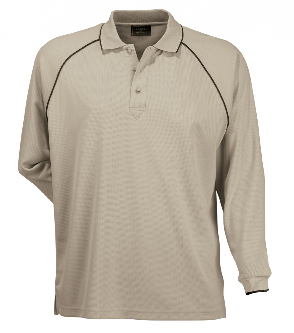 Stencil Men's Cool Dry L/S Polos (1040)