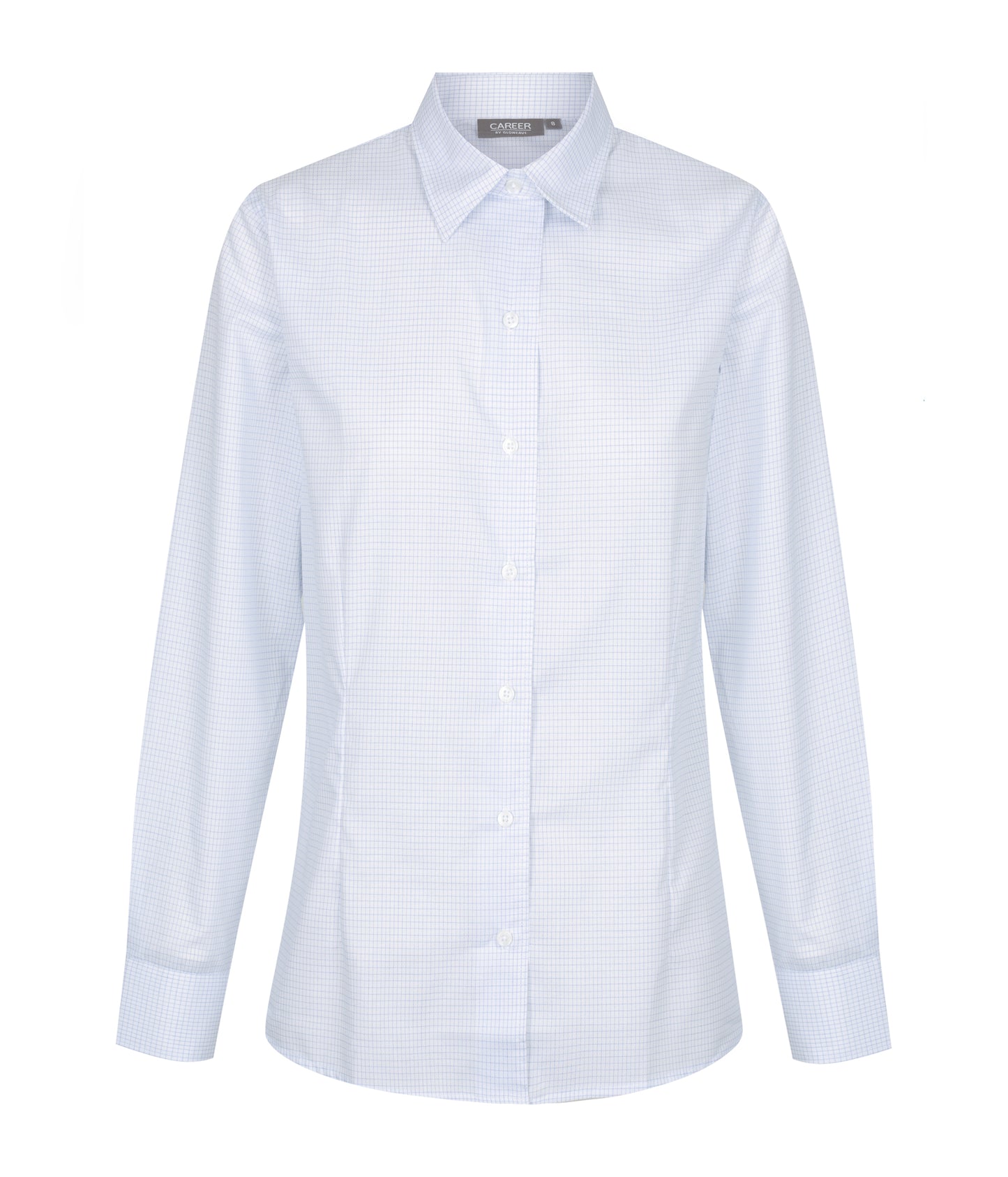 Gloweave Ladies Textured Mini Check Long Sleeve Shirt (1295WL)