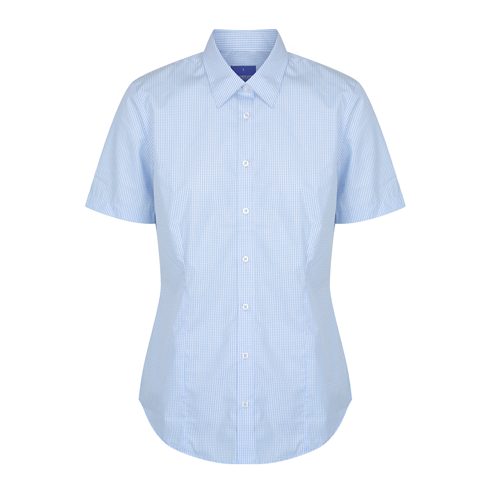 Gloweave Ladies Gingham Short Sleeve Shirt (1637WS)