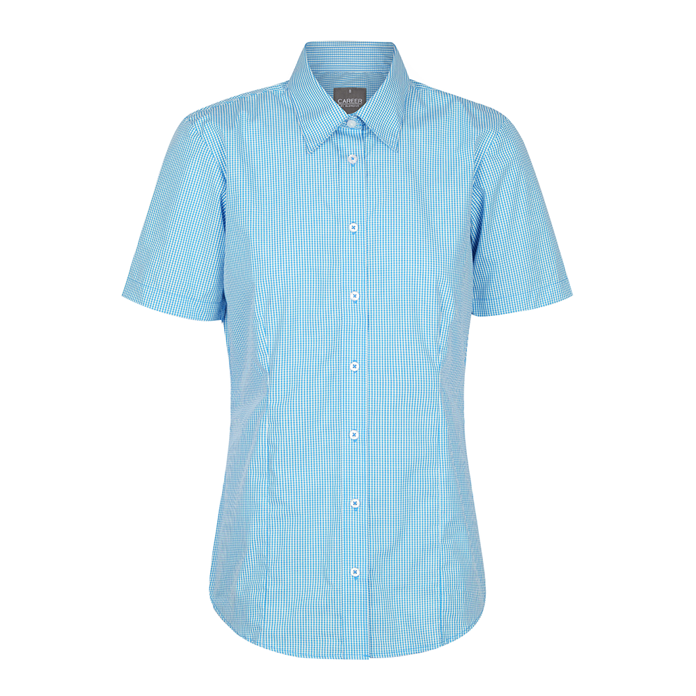 Gloweave Ladies Gingham Short Sleeve Shirt (1637WS)