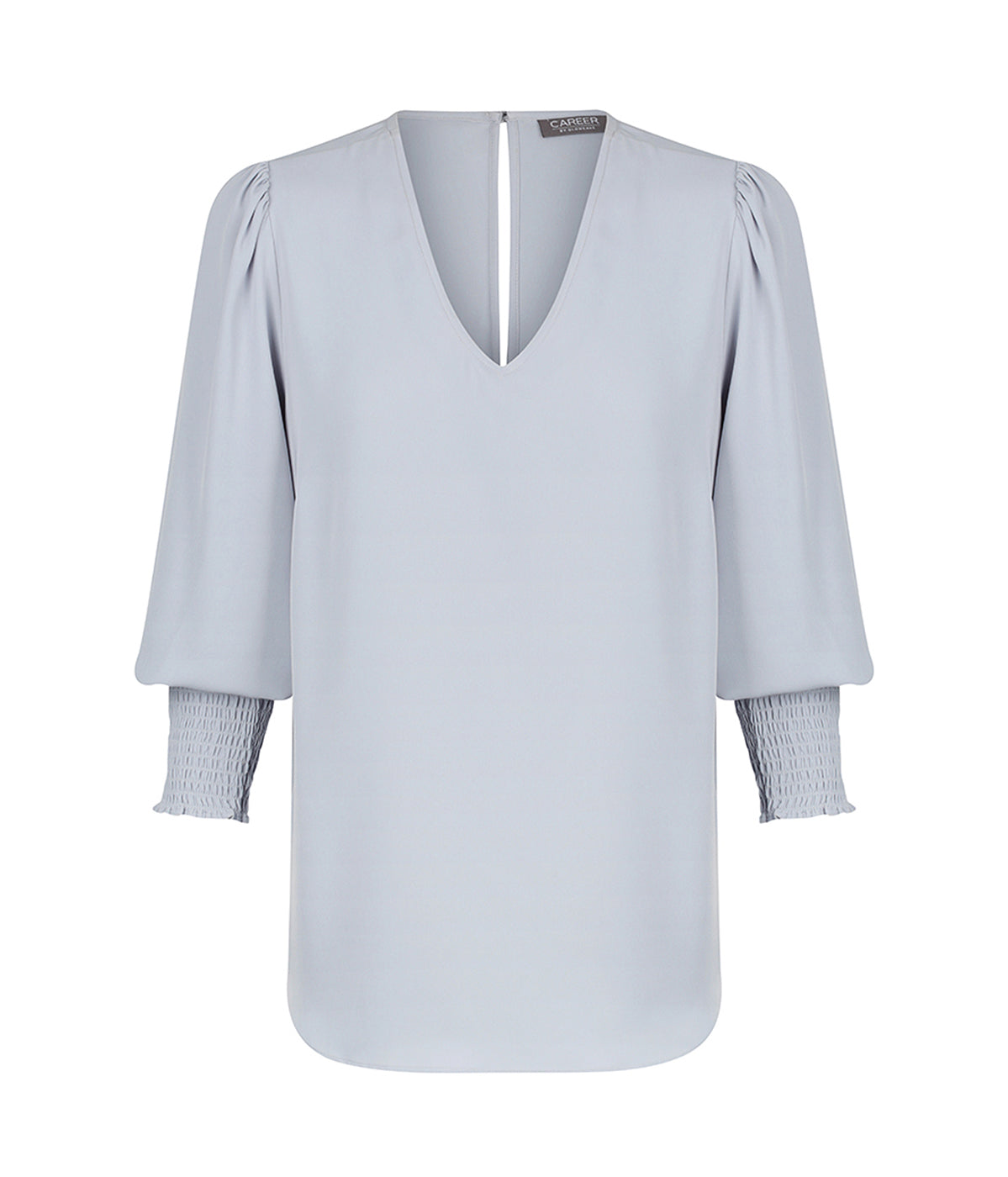 Gloweave V Neck Shirred Cuff Top (1803WZ)