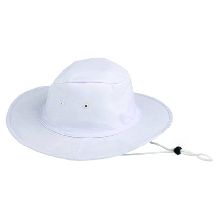 Pro Choice Poly/Cotton Sun Hat White-(CSHWXL)