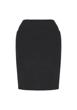 Biz Corporate Womens Bandless Pencil Skirt (20717)-Clearance