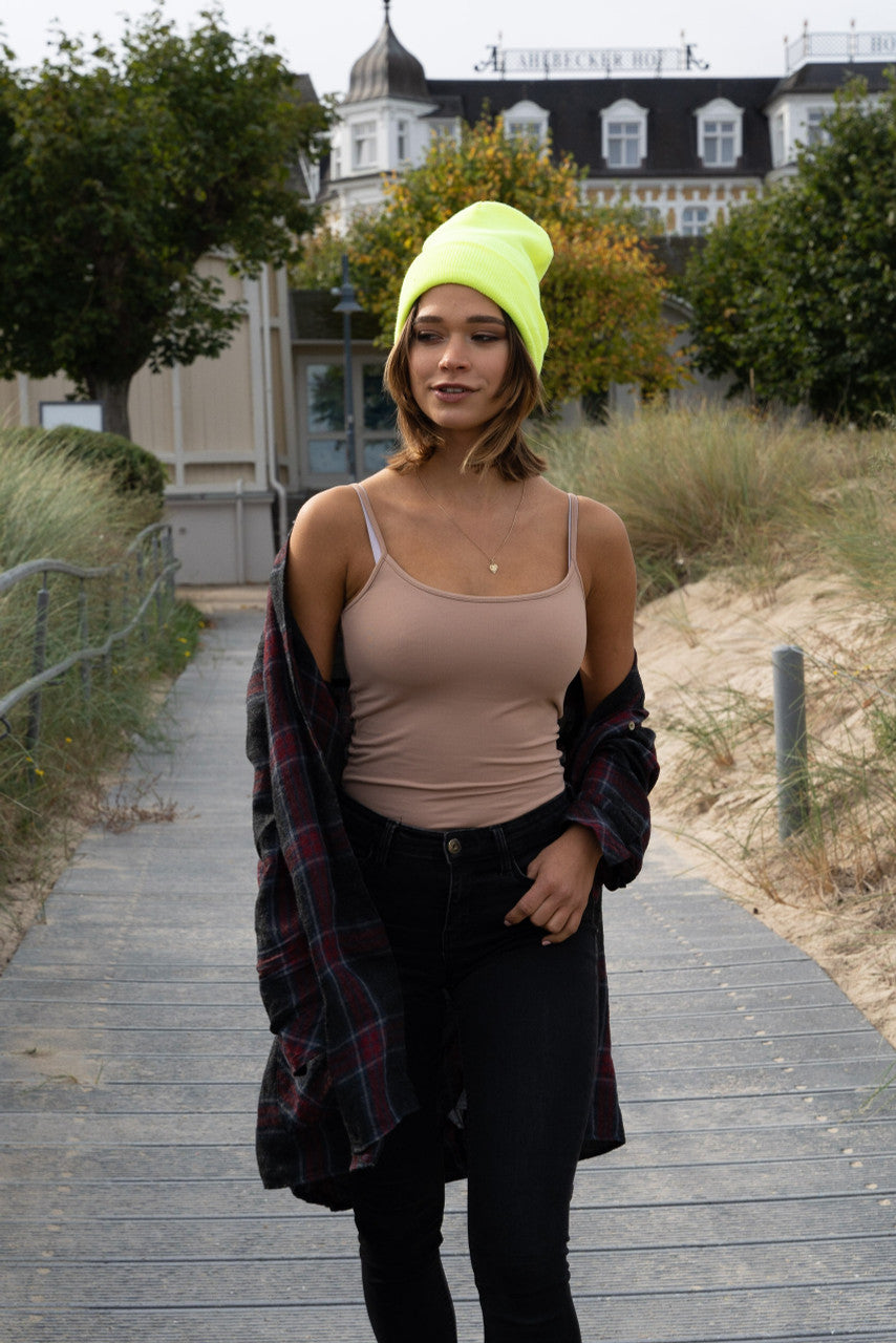 Headwear Luminescent Safety Acrylic Beanie Toque (3028)