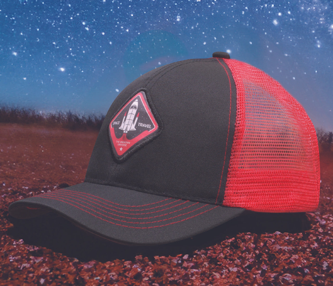 Headwear Breathable Poly Twill With Mesh Back Cap (3819)