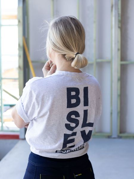 Bisley Cotton Vertical Logo Tee (BKT091)-Clearance