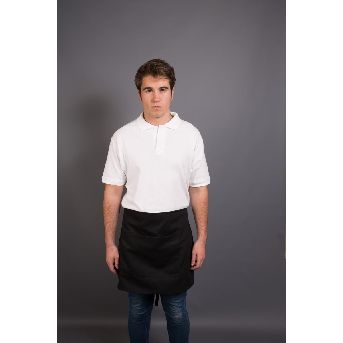 Sportage Short Apron With Pocket Black (5002)