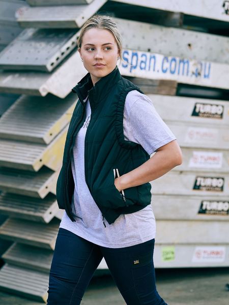 Green deals puffer vest