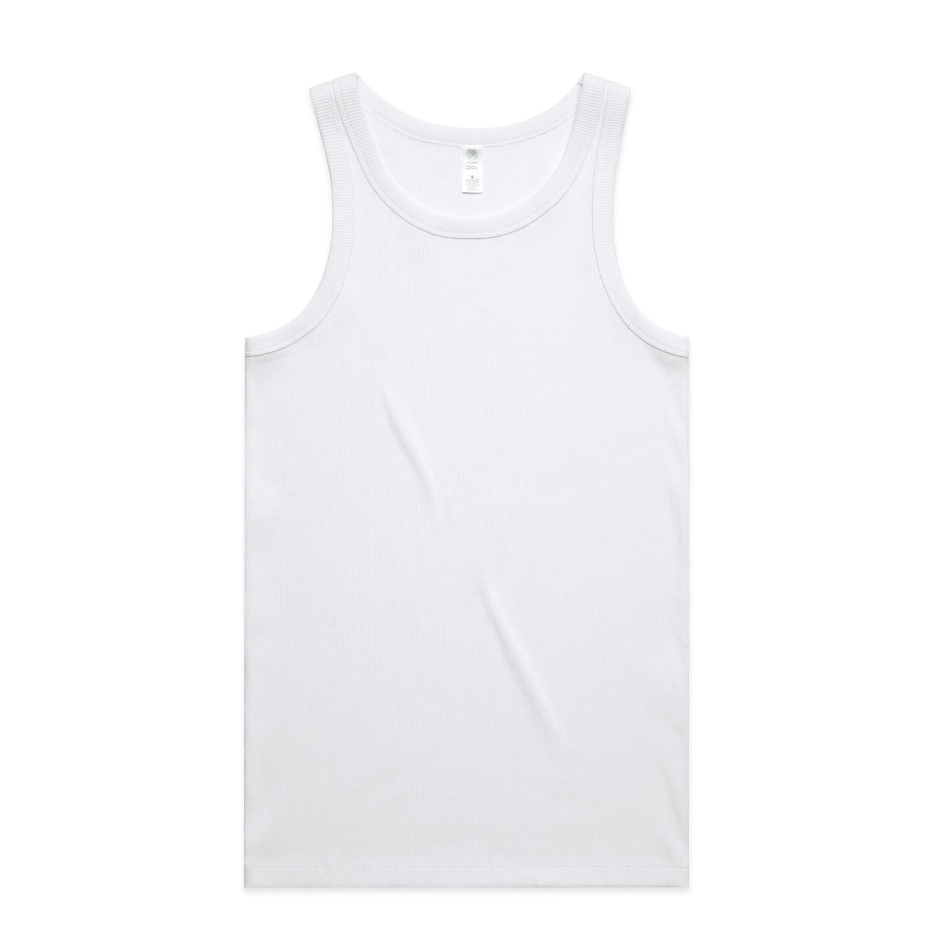 Ascolour Mens Organic Rib Singlet (5063G)