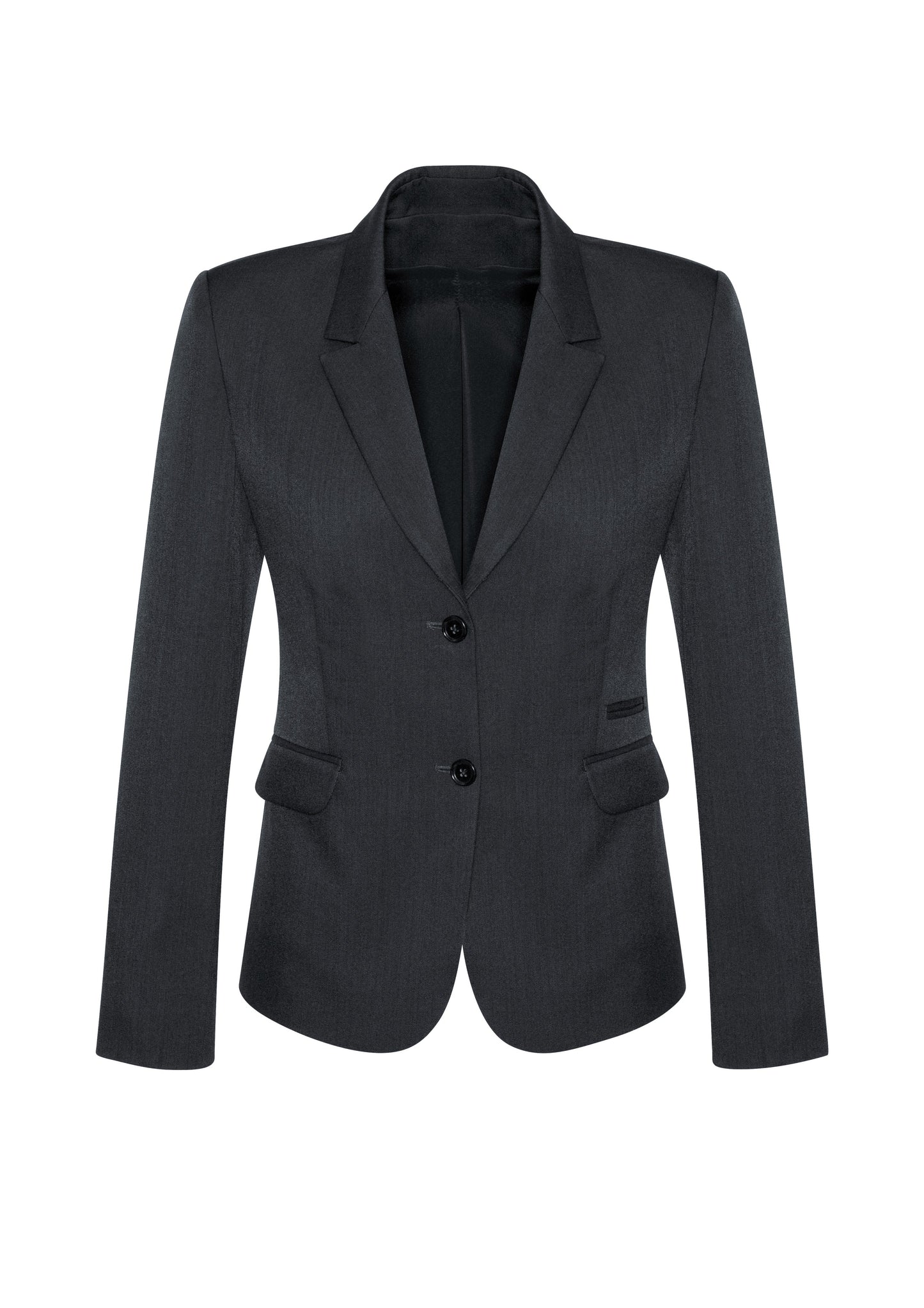 Biz Corporate Womens Cool Stretch 2 Button Mid Length Jacket (60119)