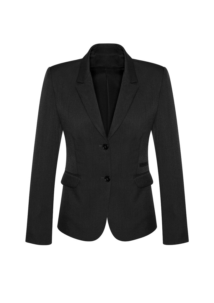 Biz Corporate Womens Comfort Wool Stretch 2 Button Mid Length Jacket (64019)