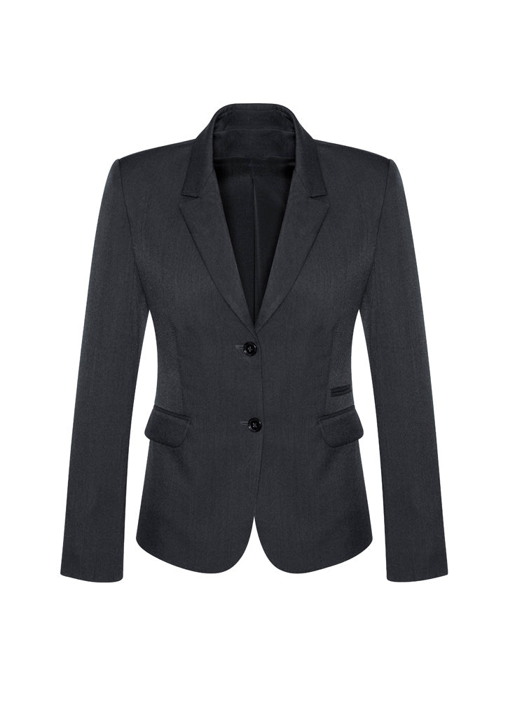 Biz Corporate Womens Comfort Wool Stretch 2 Button Mid Length Jacket (64019)