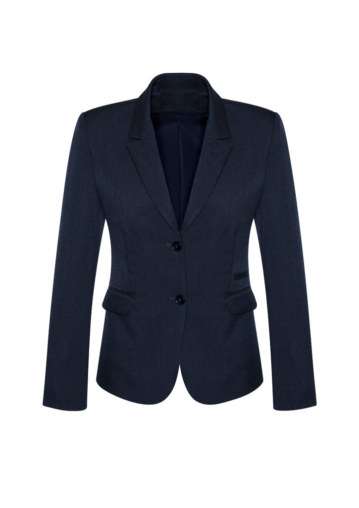 Biz Corporate Womens Comfort Wool Stretch 2 Button Mid Length Jacket (64019)