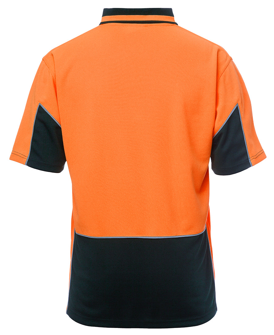JB's Wear-JB's Hi Vis S/S Gap Polo-Orange/Navy / XS-Uniform Wholesalers - 5