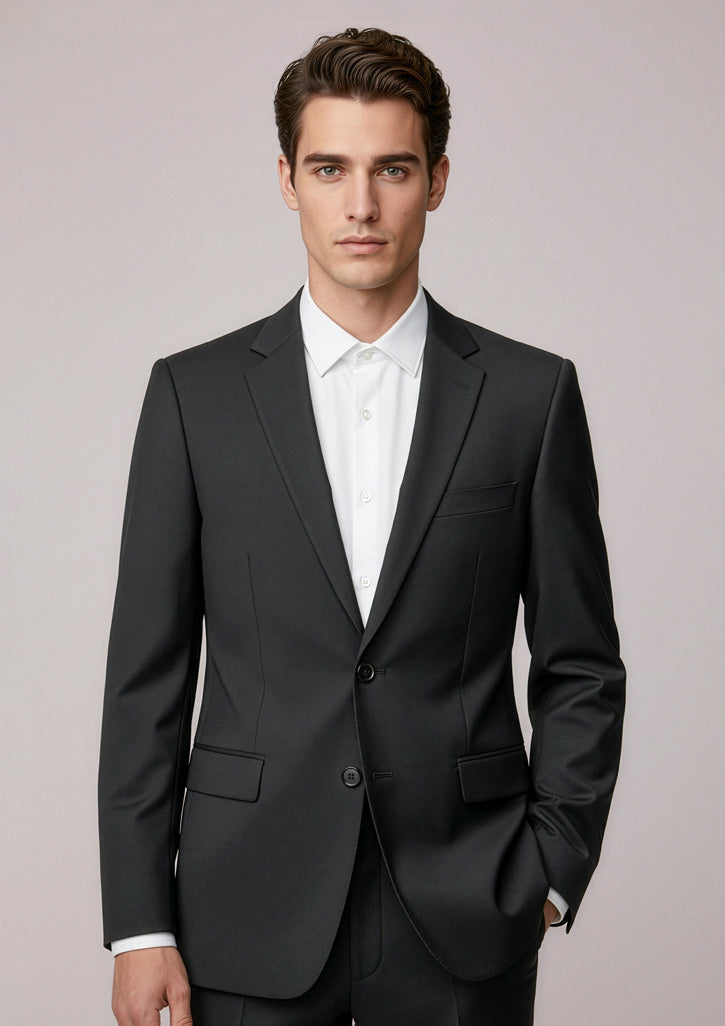 Biz Corporate Mens Siena 2 Button Jacket (80717)-Clearance