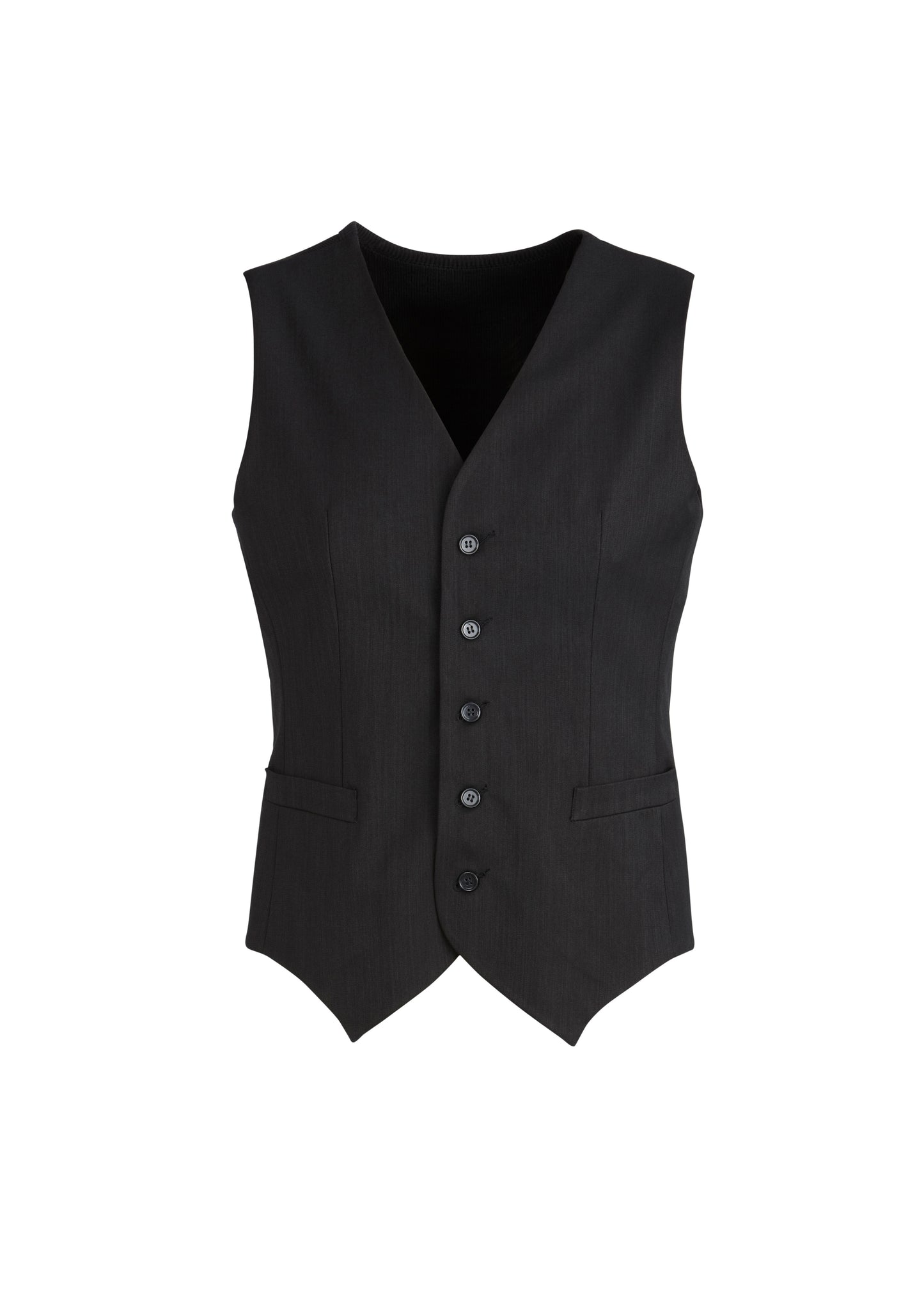 Biz Corporates Mens Cool Stretch Peaked Vest with Knitted Back (90111)-Clearance
