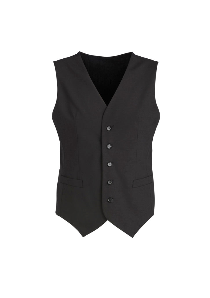 Biz Corporates Comfort Wool Stretch Mens Peaked Vest (94011)-Clearance
