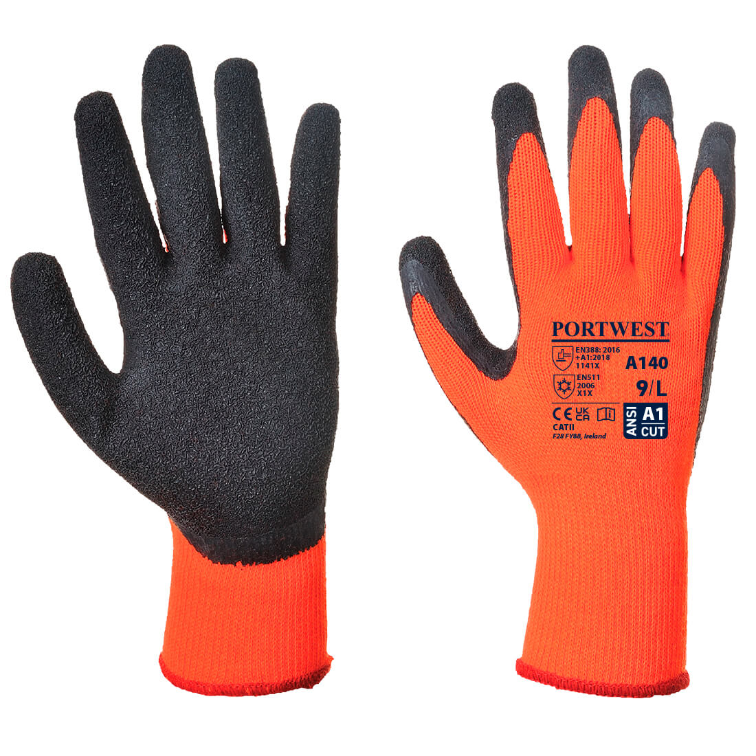 Portwest Thermal Grip Glove - Latex (A140) - Clearance