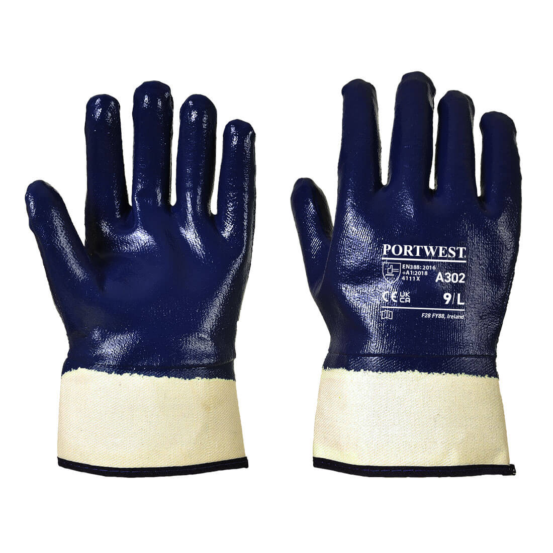 Portwest Fully Dipped Nitrile Safety Cuff (A302)