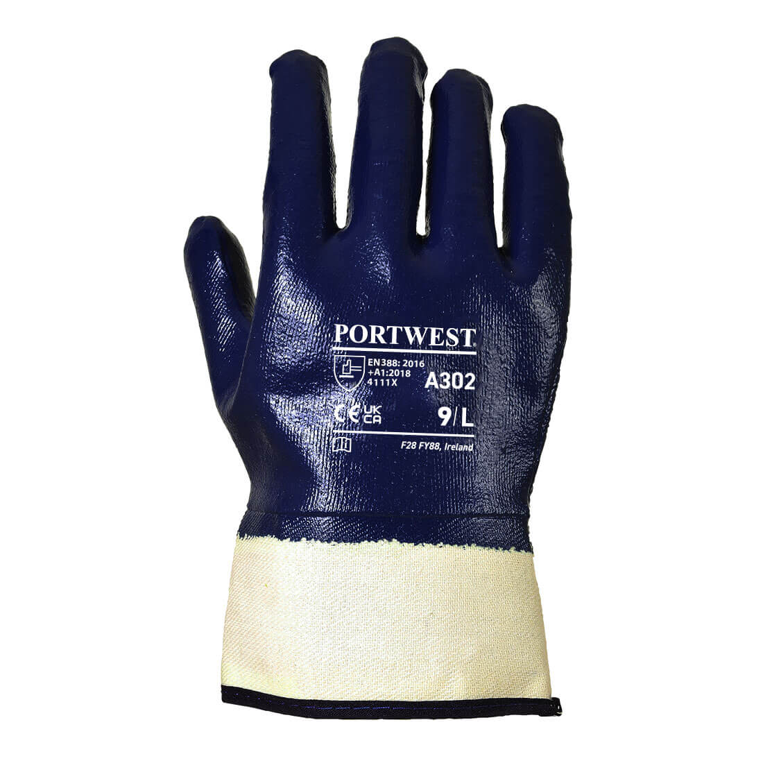 Portwest Fully Dipped Nitrile Safety Cuff (A302)