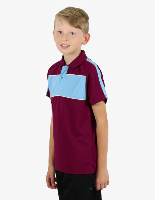Be Seen Kids Polo With Contrast Shoulder (BSP2012K)