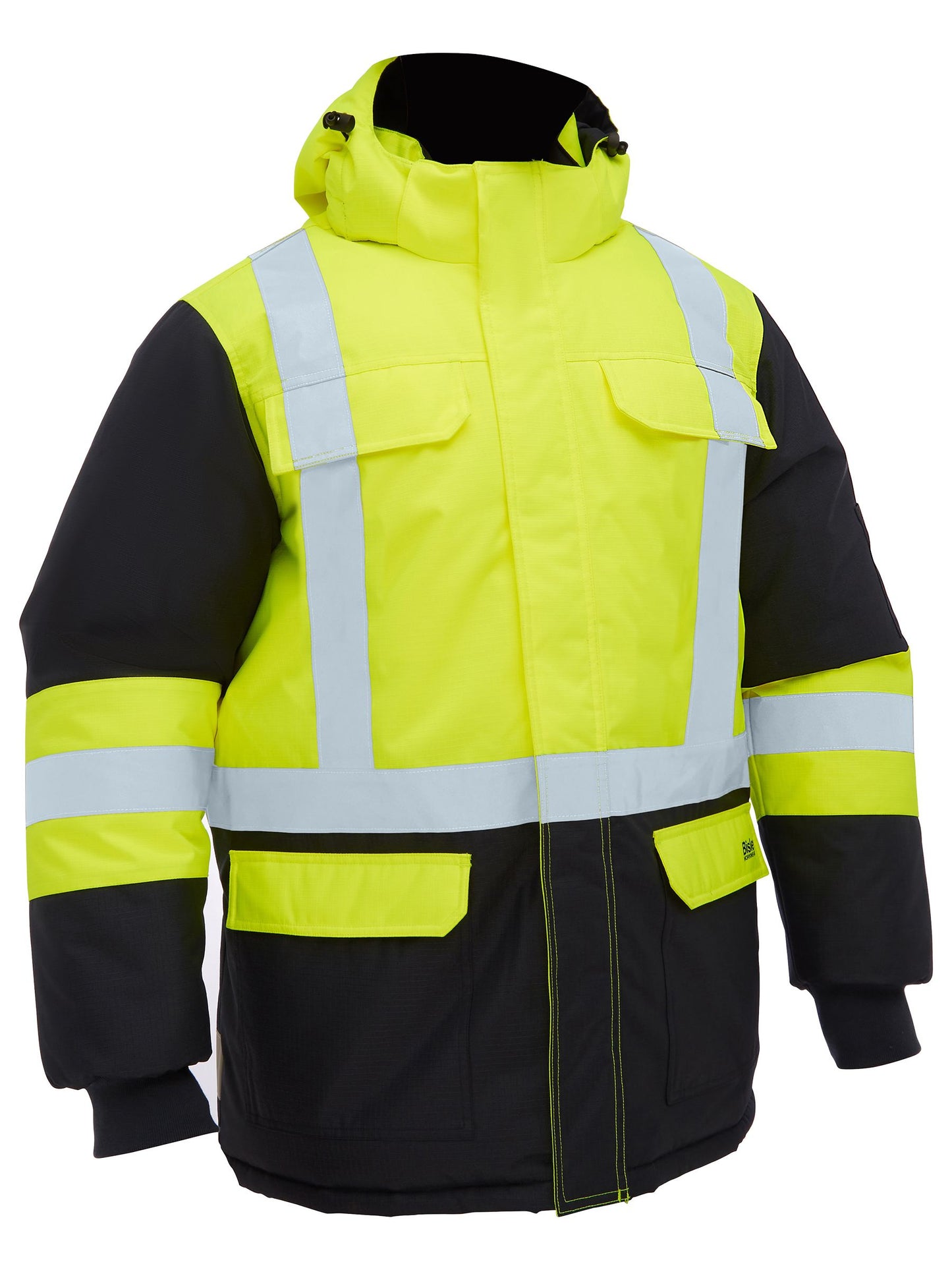 Bisley H Taped Hi Vis Freezer Hooded Jacket (BJ6454HT)