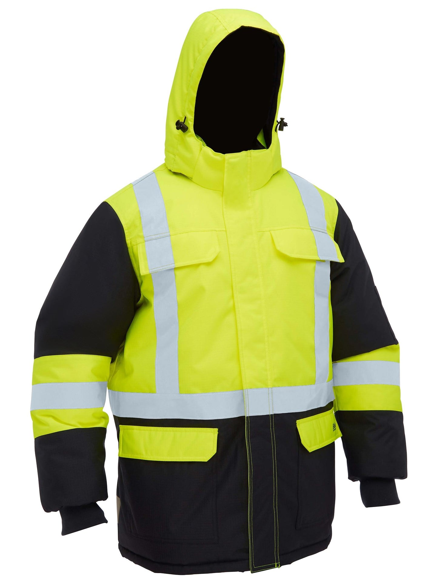 Bisley H Taped Hi Vis Freezer Hooded Jacket (BJ6454HT)