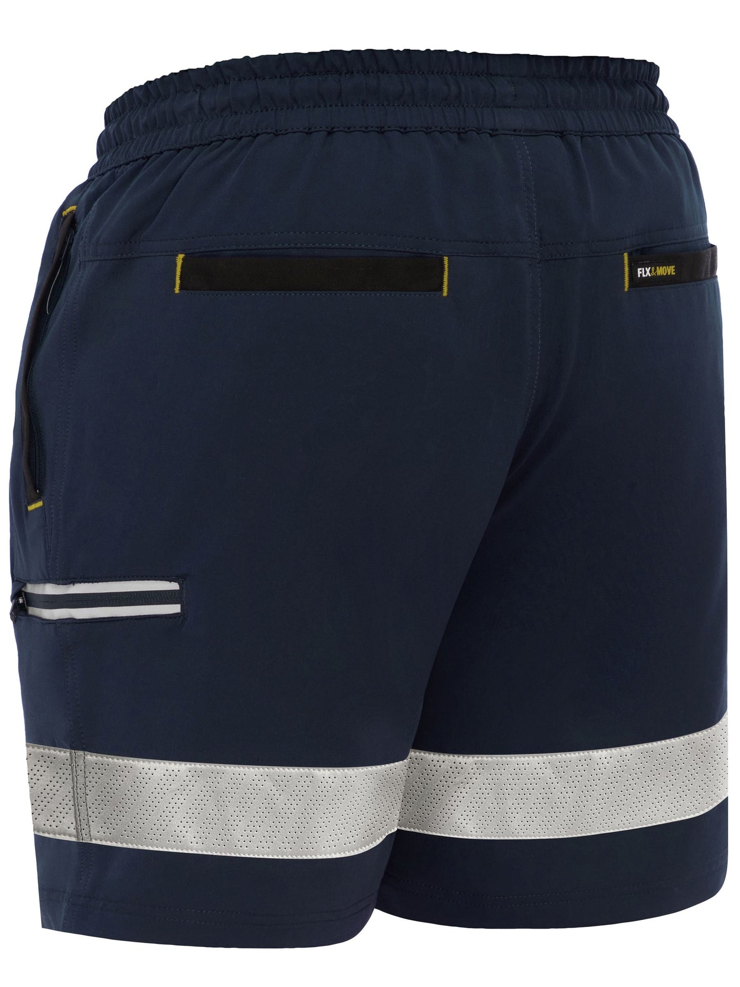 Bisley Flx & Move Taped 4-Way Stretch Elastic Waist Cargo Short (BSHC1333T)