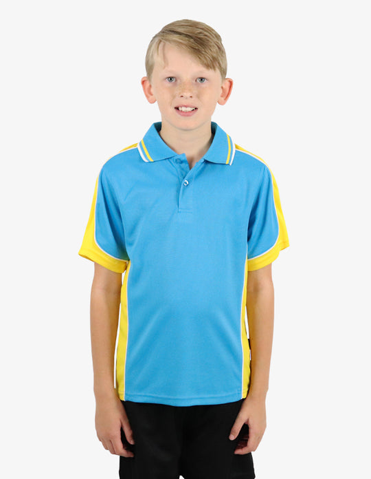 Be Seen Kids Polo Shirt With Striped Collar 2nd( 10 Color ) (BSP16K)