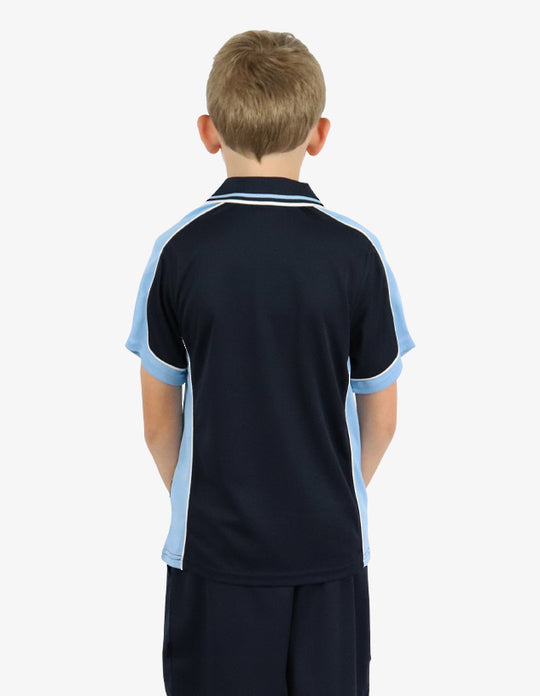 Be Seen Kids Polo Shirt With Striped Collar 3rd( 7 Navy Color ) (BSP16K)