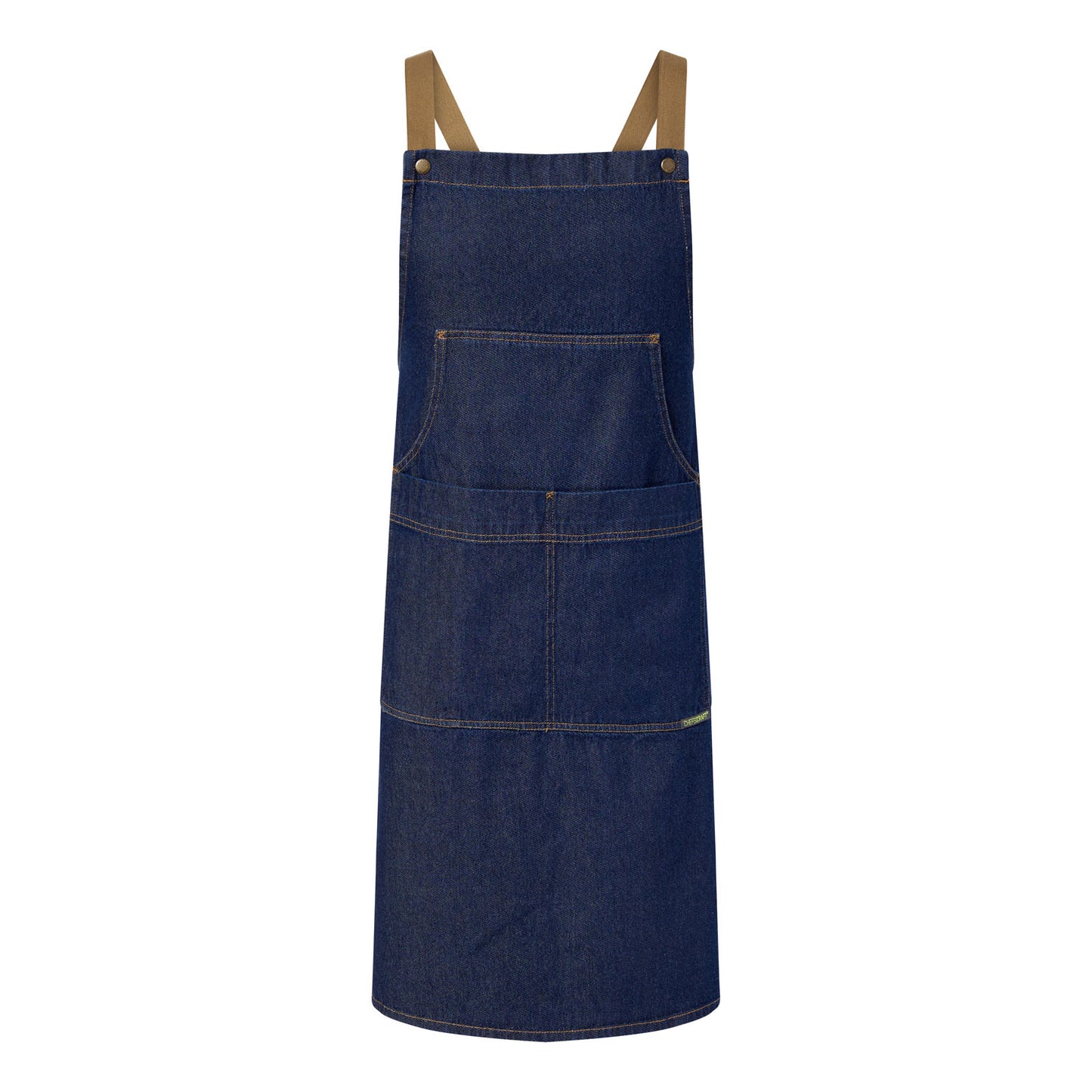 Chefscraft Denim Bib Apron With Pouch Pkt (CA033)