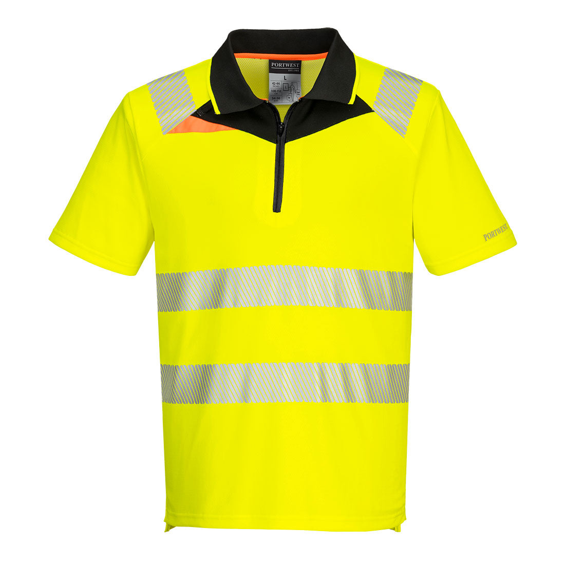 Portwest DX4 Hi-Vis Zip Polo Shirt S/S (DX412)