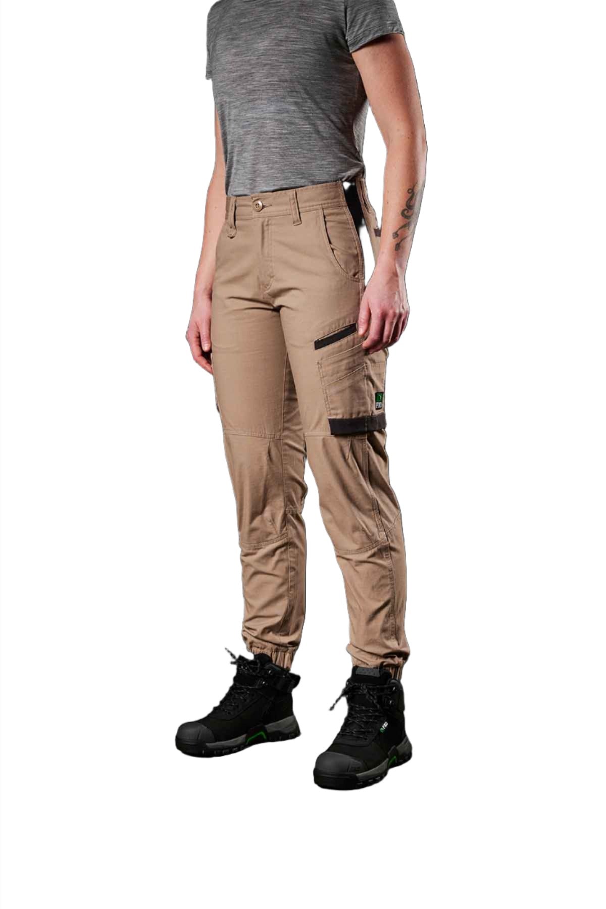 FXD Workwear Cuffed Stretch Women's Ripstop Work Pants (WP8W)