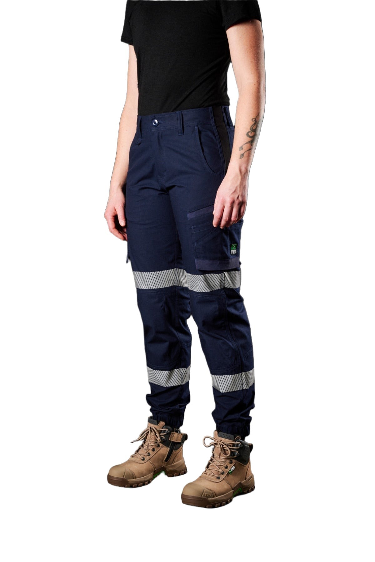 FXD Workwear Reflective Cuffed Stretch Ripstop Women'sWork Pants (WP8WT)