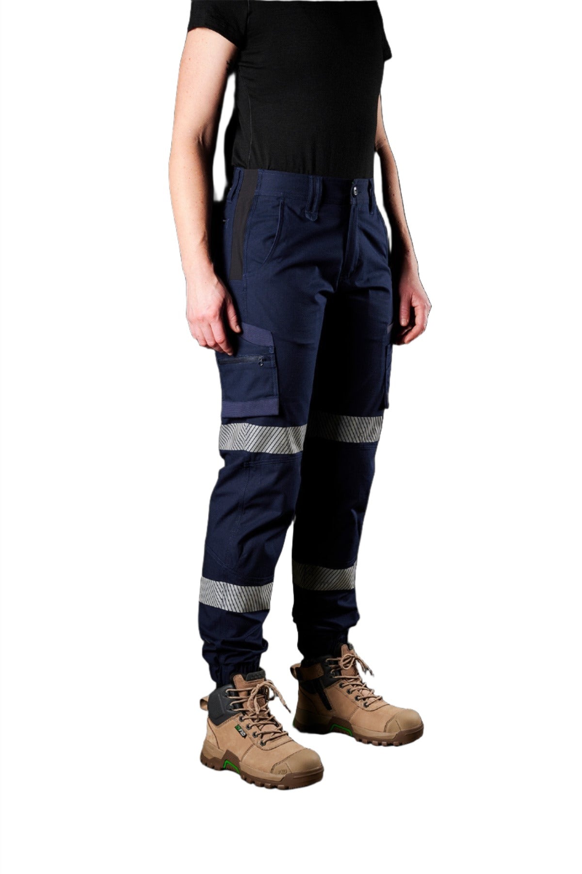 FXD Workwear Reflective Cuffed Stretch Ripstop Women'sWork Pants (WP8WT)