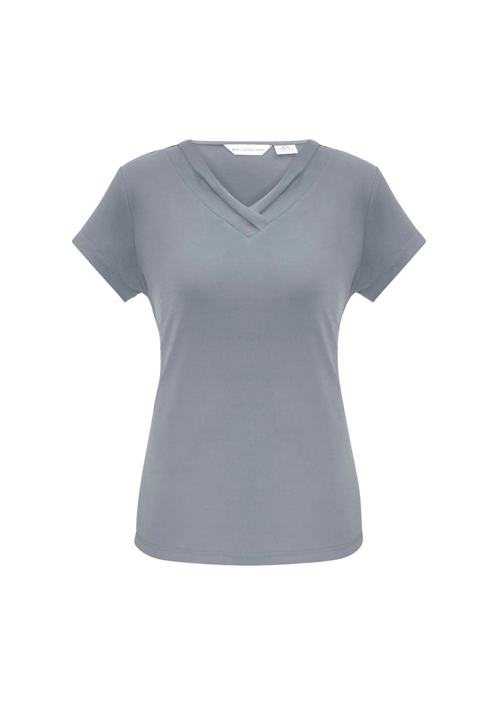Biz Collection Womens Lana S/S Top-(K819LS)-Clearance