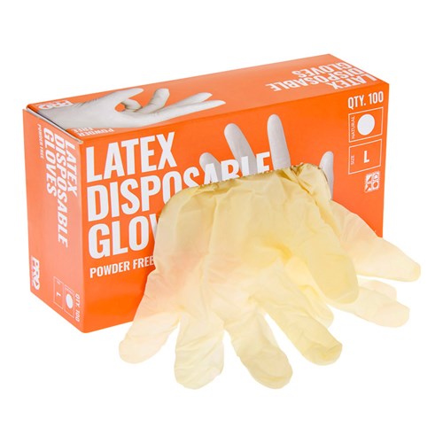 Pro Choice Disposable Latex Powder Free Gloves Each of 10 (MDLPF)