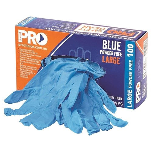 Pro Choice Disposable Nitrile Powder Free Gloves (100/BOX) Box of 10 (MDNPF)