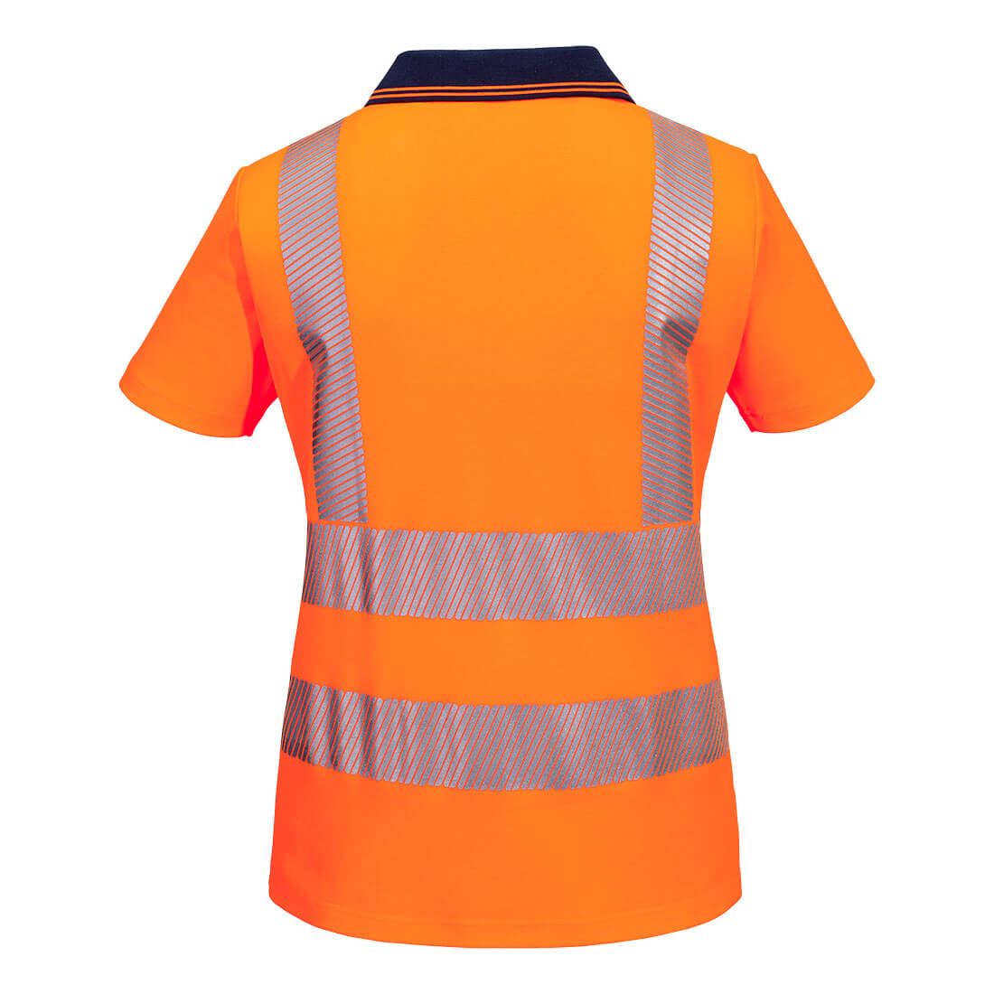 Portwest Hi-Vis Womens Cotton Comfort Contrast Polo Shirt S/S (ML210)