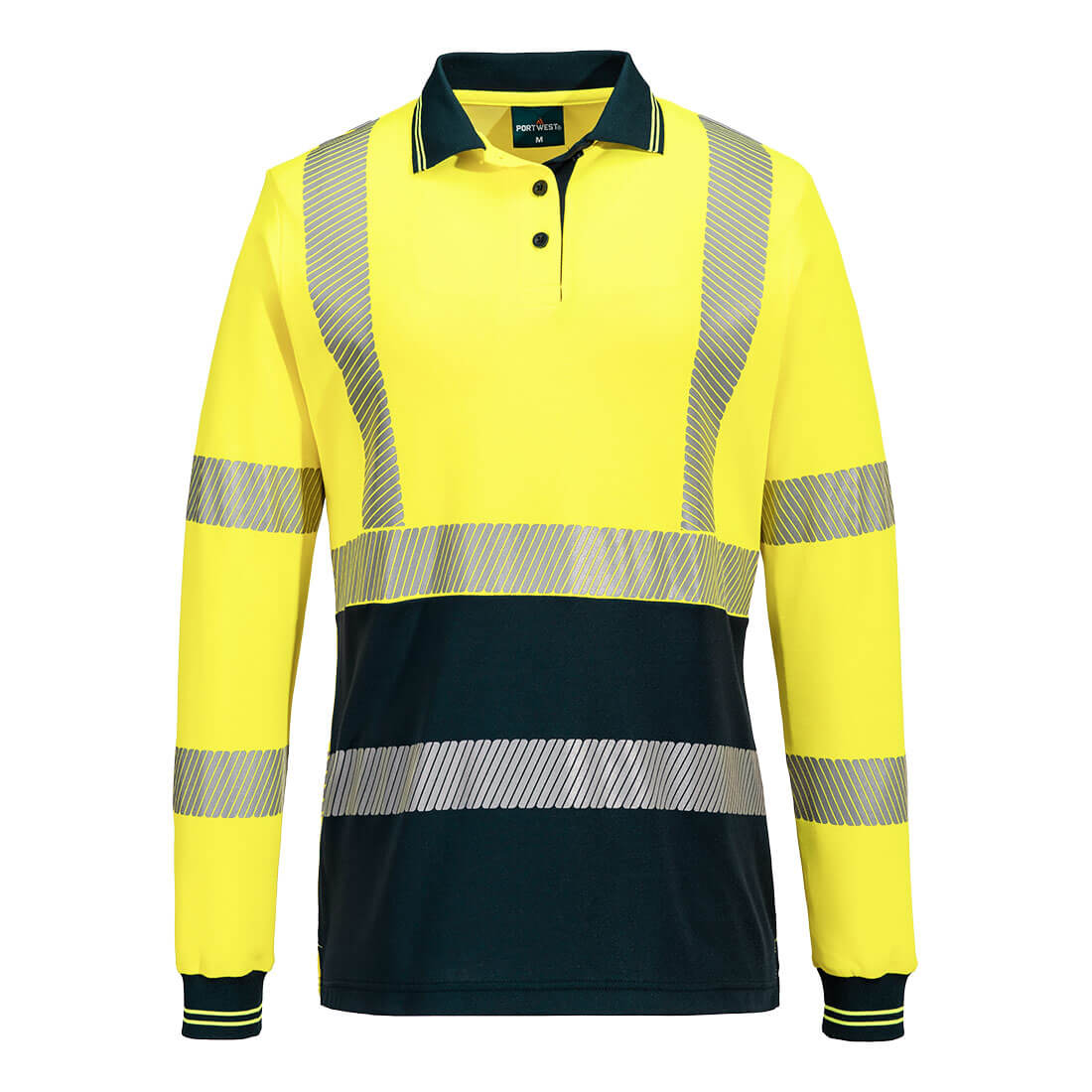 Portwest Hi-Vis Women's Cotton Comfort Polo Shirt L/S (ML212)