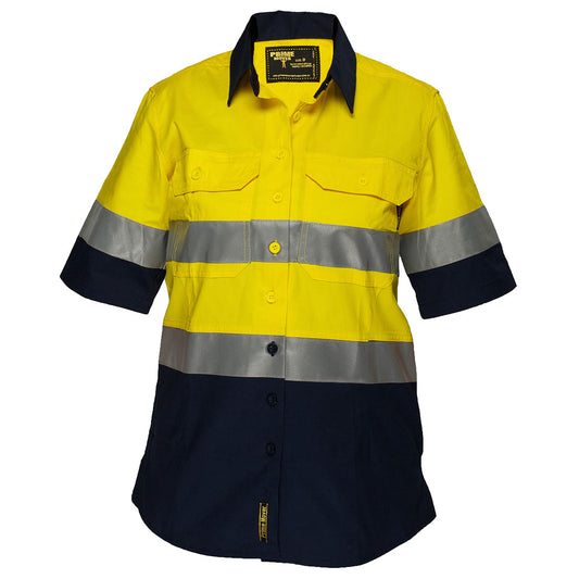 Portwest Ladies 2 Tone Lightweight Short Sleeve Shirt with Tape (ML809)
