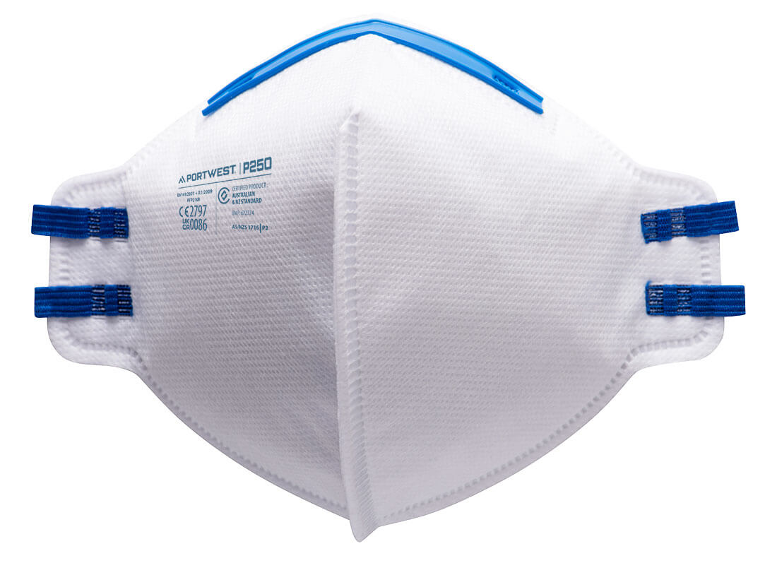 Portwest FFP2 Dust Mist Fold Flat Respirator (Pk20) (P250)