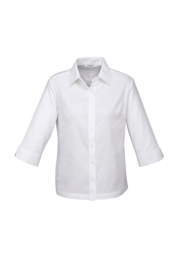 Biz Collection Womens Luxe 3/4 Sleeve Shirt (S10221)-Clearance