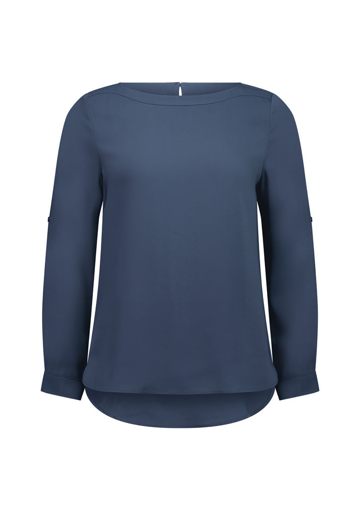 Biz Collection Womens Madison Boatneck Blouse-(S828LL)