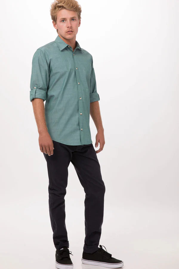Chef Works Chambray Men's Shirt (SLMCH005)