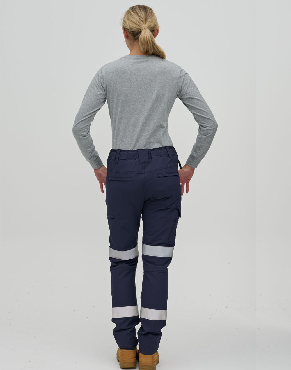 Winning Spirit Unisex DWR Water Repellent Flexi Work Pants With Tapes (WP30HV)