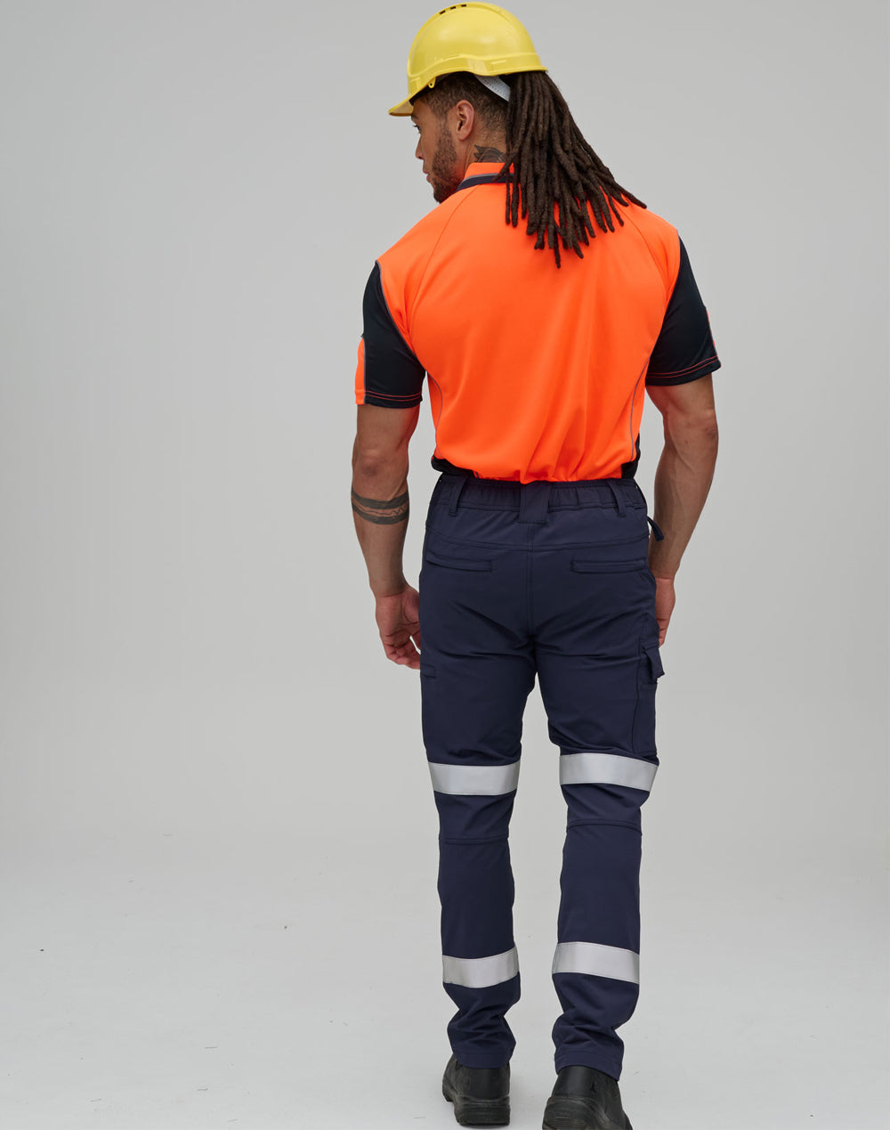 Winning Spirit Unisex DWR Water Repellent Flexi Work Pants With Tapes (WP30HV)