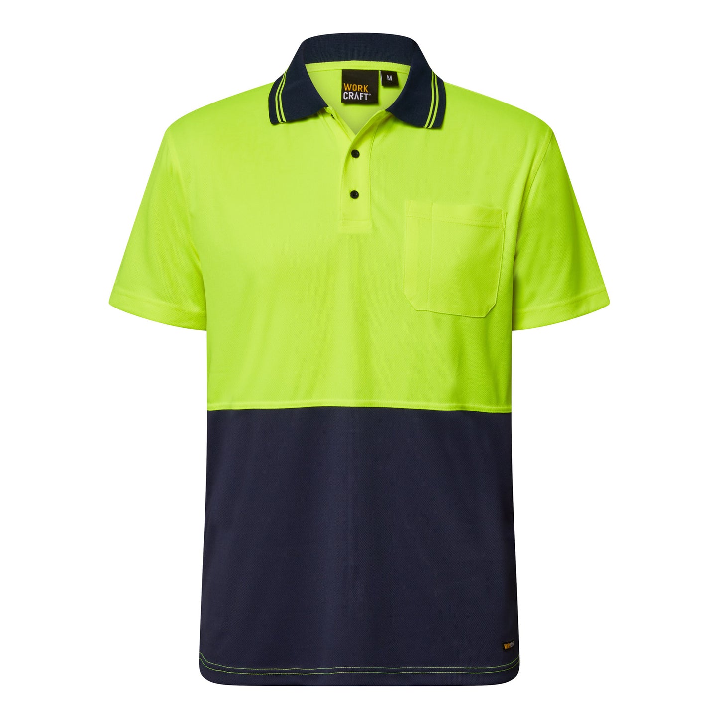 Workcraft Hivis Two Tone Polo Pocket- Ss (WSP201)